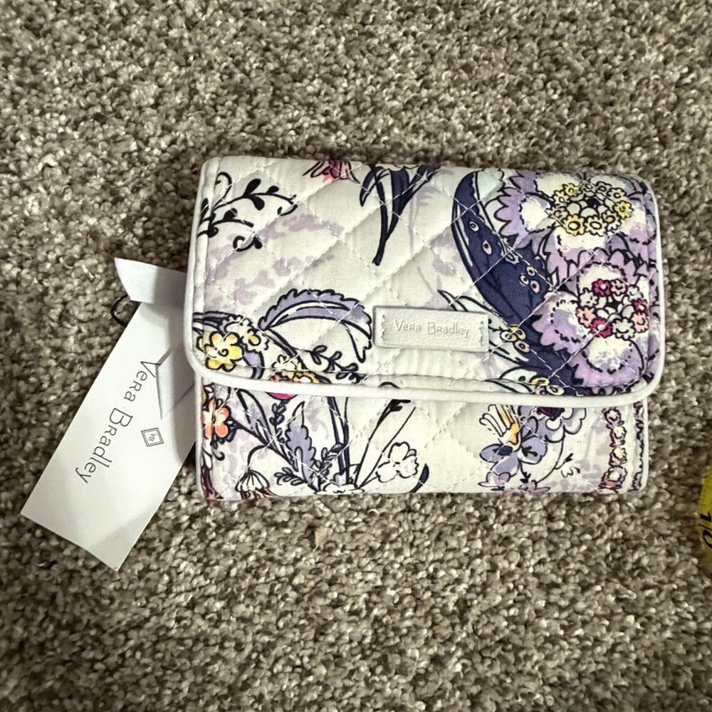 Vera Bradley wallet purse w cardholders lightweight zip up colorful Y2K